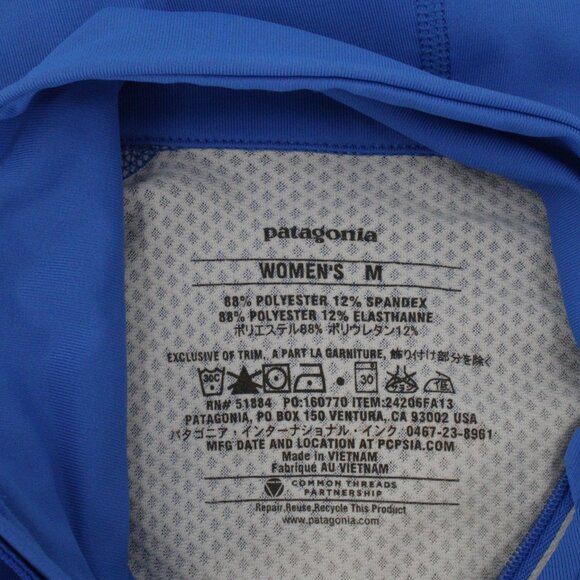 Patagonia 1/2 Zip Pullover Women Medium All Weather Top 1/2 Zip Performance base - Picture 6 of 8